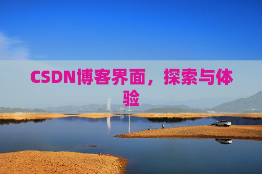 CSDN博客界面，探索与体验